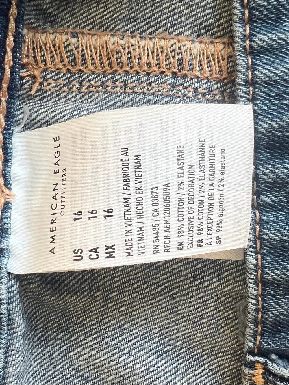 American Eagle Outfitters Blue Front-Zip Denim Mini Skirt